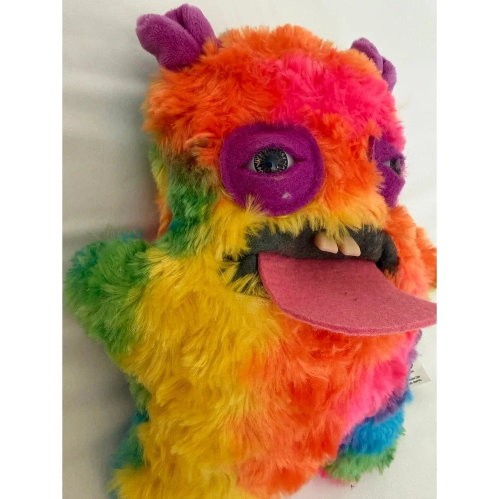 Zuru Fuggler Funny Ugly Monster Rainbow Tie Dye Plush Toy with Teeth Horns